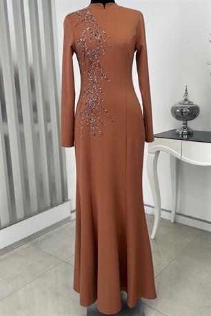 Bahar Tesettür Abiye Soğan Kabuğu