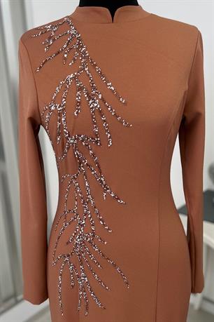 Bahar Tesettür Abiye Soğan Kabuğu