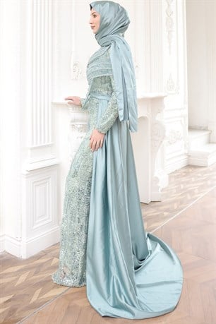 Berra Tesettür Abiye Mint