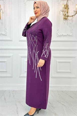 Berrin Tesettür Abiye Mürdüm