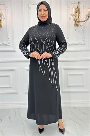 Berrin Tesettür Abiye Siyah