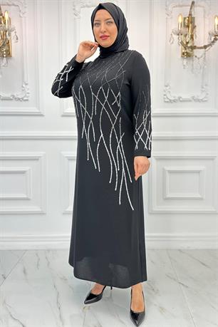 Berrin Tesettür Abiye Siyah