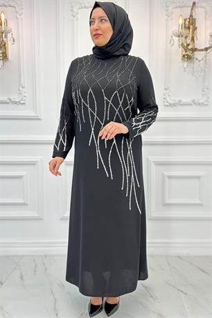 Berrin Tesettür Abiye Siyah