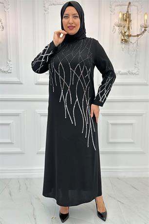 Berrin Tesettür Abiye Siyah