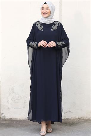 Beste Tesettür Abiye Lacivert