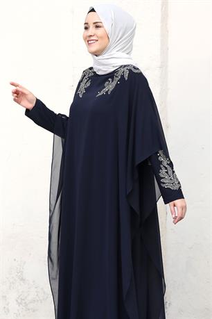 Beste Tesettür Abiye Lacivert