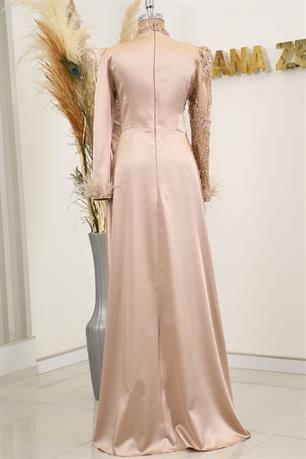 Bianca Tesettür Abiye Rose