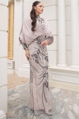 Bihter Tesettür Abiye Lavanta