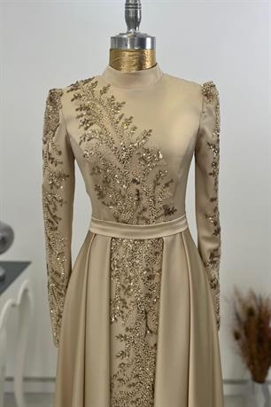 Çağla Tesettür Abiye Gold