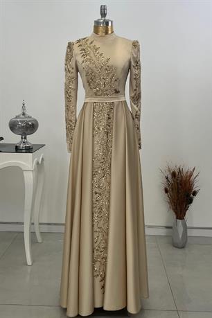 Çağla Tesettür Abiye Gold