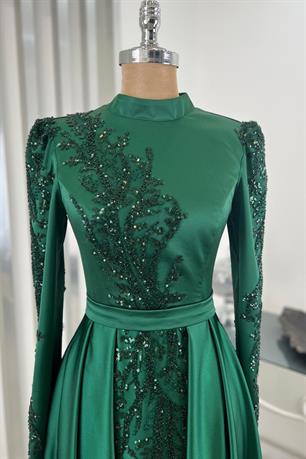 Çağla Tesettür Abiye Zümrüt