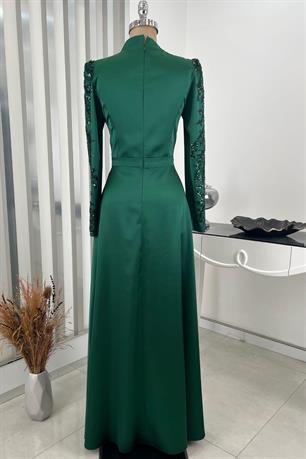 Çağla Tesettür Abiye Zümrüt