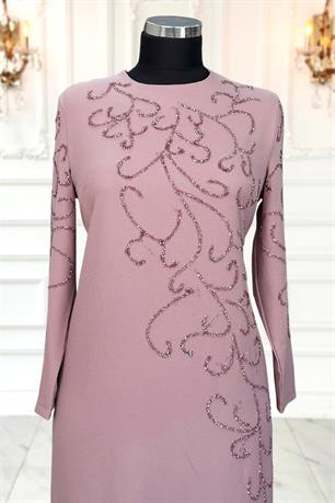 Cansu Tesettür Abiye Pudra