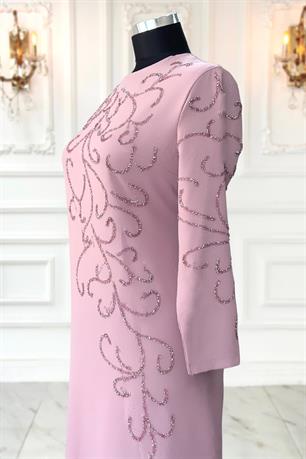 Cansu Tesettür Abiye Pudra