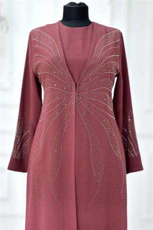 Ceren Tesettür Abiye Gül Kurusu