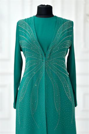 Ceren Tesettür Abiye Zümrüt