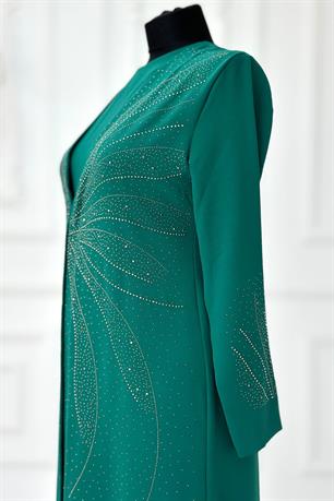 Ceren Tesettür Abiye Zümrüt