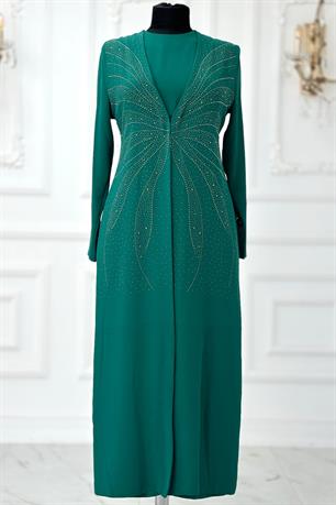 Ceren Tesettür Abiye Zümrüt