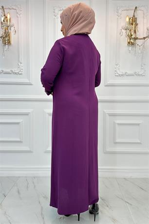 Çiğdem Tesettür Abiye Mürdüm