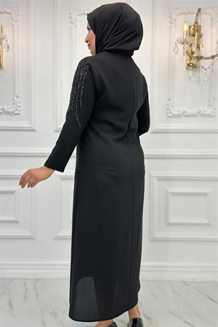 Çiğdem Tesettür Abiye Siyah