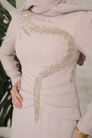 Cleopatra Tesettür Abiye Taş