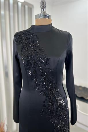 Deniz Tesettür Abiye Siyah