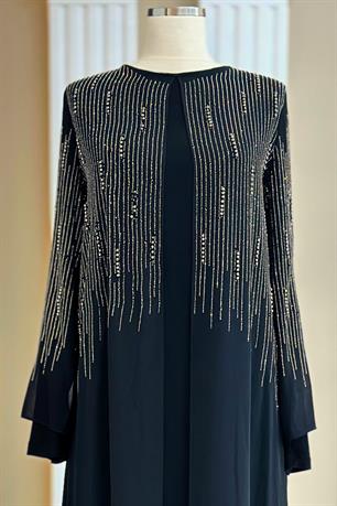 Deren Tesettür Abiye Siyah