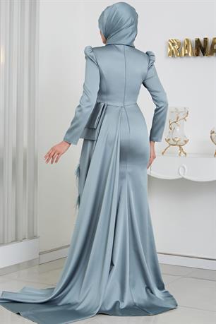 Dicle Tesettür Abiye Mint