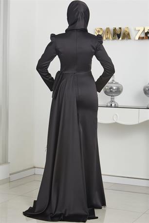 Dicle Tesettür Abiye Siyah