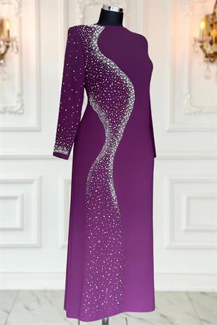 Didar Tesettür Abiye Mürdüm