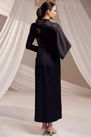 Dilara Tesettür Abiye Siyah