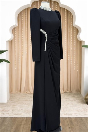 Dilem Tesettür Abiye Siyah