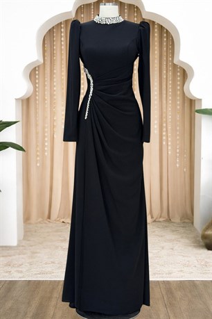 Dilem Tesettür Abiye Siyah