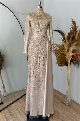 Diva Tesettür Abiye Gold