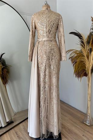 Diva Tesettür Abiye Gold