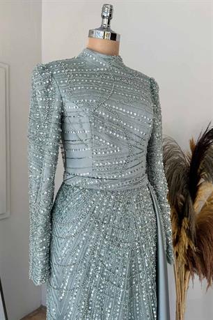 Diva Tesettür Abiye Mint