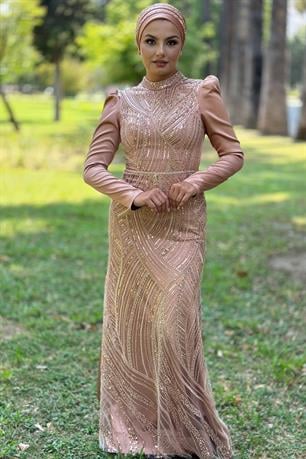 Diva Tesettür Abiye Rose