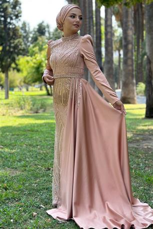 Diva Tesettür Abiye Rose