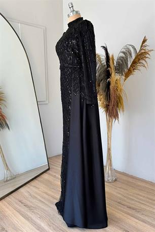 Diva Tesettür Abiye Siyah