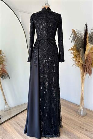 Diva Tesettür Abiye Siyah