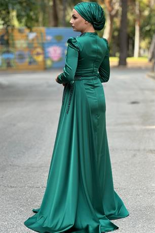 Diva Tesettür Abiye Zümrüt