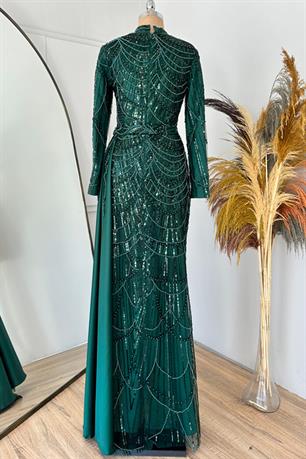 Diva Tesettür Abiye Zümrüt