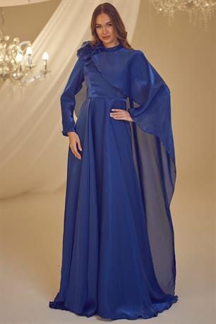 Duru Tesettür Abiye Lacivert