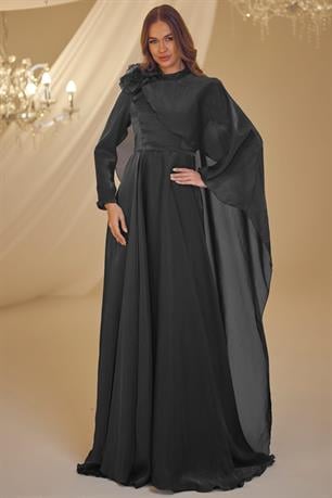 Duru Tesettür Abiye Siyah