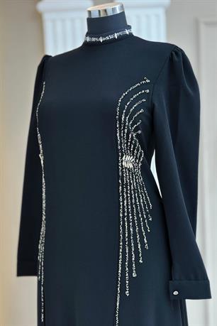 Duru Tesettür Abiye Siyah