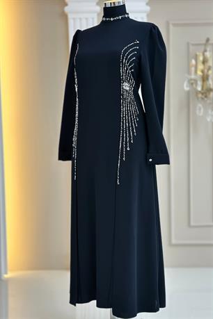 Duru Tesettür Abiye Siyah