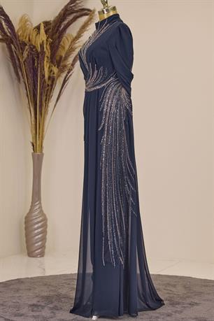 Ebru Tesettür Tulum Lacivert