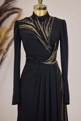 Ebru Tesettür Tulum Siyah