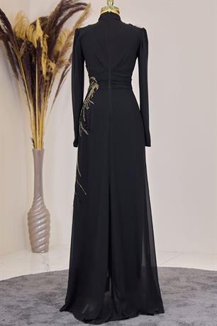 Ebru Tesettür Tulum Siyah