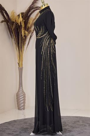 Ebru Tesettür Tulum Siyah